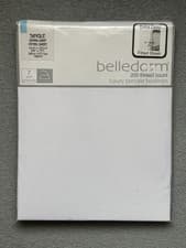 Image of BELLEDORM Luxury PERCALE 200 Thread SINGLE EXTRA DEEP FITTED SHEET