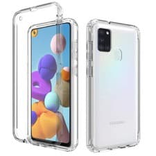 Image of For Samsung Galaxy A21s - Full Protect Clear Shockproof Bumper Gel Case Cover