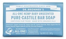 Image of Dr Bronner Organic Aloe Vera Baby Mild Soap Bar 140g