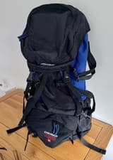 Image of Karrimor Cougar SA System 55L Backpack Rucksack Hiking Travelling Blue Black