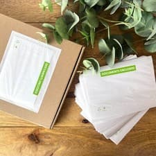 Image of A6 Documents Enclosed Eco Friendly Paper Envelopes Wallets Adhesive No Plastic