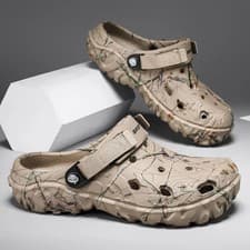 Image of Crocs Unisex Marbled Clog - Multi Camouflage bone white, Camouflage black UK