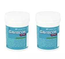Image of Gaviscon Advance Mint Flavour Chewable 60Tablets - Pack of 2