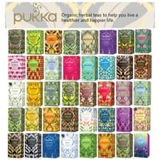 Image of Pukka Three Organic Ginger 20 Herbal Tea Sachets - Various flavours