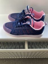 Image of Skechers Women's Go Run Goga Mat Navy Blue Trainers Size UK 7