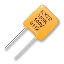 Image of Multilayer Ceramic Capacitor 0.1 Uf 100 V +/- 10% Radial Leaded X7R 2.54 Mm
