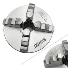 Image of 4 Jaw Lathe Chuck K12 130mm Self-centering 5" Chuck CNC Metalworking Accessory