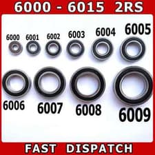 Image of BEARINGS 6000 - 6015 2RS - RUBBER SEALED
