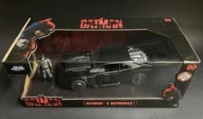 Image of JADA 32731 The Batman Batmobile & Batman Figure 1/24 Scale Diecast MIB Ltd Stock