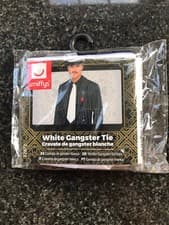 Image of White Gangster tie - Smiffys 