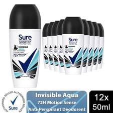 Image of Sure Women Motion Sense AP Deodorant Roll-on 72H Nonstop, 50ml, 12pk