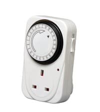 Image of 24 HOUR Mains Plug In Timer with LED Indicator for Lamps and Lights UK 3 Pin