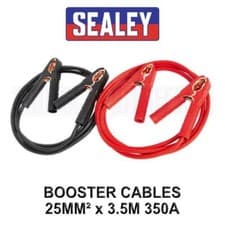 Image of Sealey Booster Cables 25mm² x 3.5m 350A Jump Leads BC2535