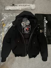 Image of **AUTHENTIC** Moose Knuckles Men’s Bomber Jacket Size M