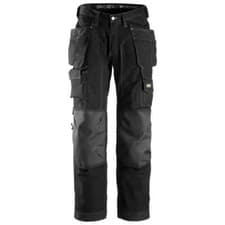Image of Snickers Workwear 3223 Rip-Stop Floorlayer Holster Pocket Trousers BLACK