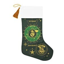 Image of Harry Potter House Christmas Santa Present Stocking - SLYTHERIN
