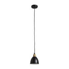 Image of Black & Gold Ceiling Light Fitting Adjustable Pendant Shade LED Bulb Lighting