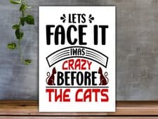 Image of Funny Sarcastic Cat Owner Aluminium Sign Metal Plaque For Any Room