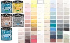 Image of Crown Emulsion Paint Walls and Ceilings Matt or Silk All Colours 2.5L