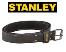Image of Stanley 2" Wide Dark Brown Leather Work Belt For Tool Pouch/Holder STA180119