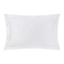 Image of Oxford Pillowcases Pillowcase Pack Set of 2 Pure White 100% Cotton Percale 200Tc