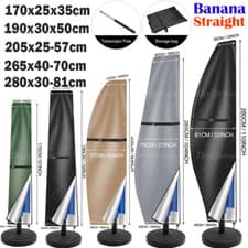 Image of Parasol Cover with Zip Outdoor Garden Waterproof Patio Umbrella Cover Shield