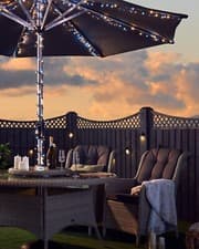Image of Outdoor Multi-Function 960 LED Light String, Warm White & Ice White