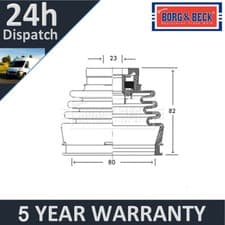 Image of Fits Fiat Lancia CV Joint Boot Set Front Left Inner Borg & Beck