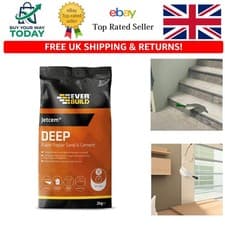 Image of Everbuild Jetcem Deep Rapid Repair Sand & Cement, 2kg - Water-Resistant Formula