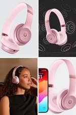 Image of Beats Solo4 Headphones Wireless Bluetooth - Metallic Pink - New Sealed |RRP £200