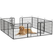 Image of Heavy Duty Puppy Play Pen, 12 Panels Pet Exercise Pen, for Indoors, Outdoors