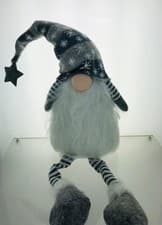 Image of Xmas 22" (56cm) Large Sitting Dangle Leg Gonks Snowflake Hat Choice of 2 Colours