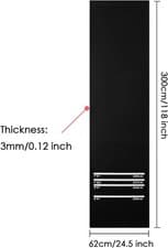 Image of 300cm x 62cm Darts Mat with 4 Throwing Distances Dart Board Mat Non-Slip Rubber