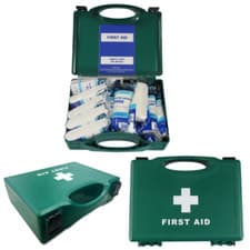Image of HSE FIRST AID BOX 1-10 PERSON UK COMPLIANT KIT FOR HOME/OFFICE/BUSINESS/SMALL