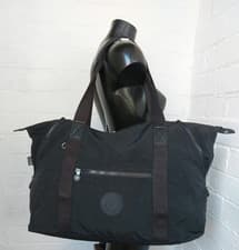 Image of Black Genuine Kipling ART M Travel Large Tote Lightweight Size 58x35x20 cm BNWT