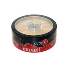 Image of Maxell DVD-R Recordable Blank DVD-R Discs Pack 25 Shrink-Wrap 4.7GB 120mins 16x