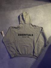 Image of Essentials FEAR OF GOD Dark Oatmeal Hoodie