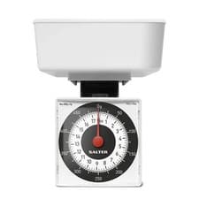 Image of Salter Dietary Mechanical Kitchen Scales White 500g Capacity, Precise & Stylish