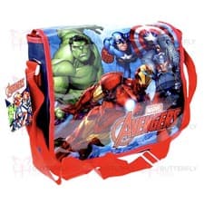 Image of Marvel Avengers Kids School Despatch Bag Messenger Bag Iron Man Thor Hulk