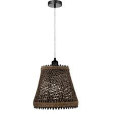 Image of Rattan Wicker Ceiling Pendant Light Shade Hanging Light Antique d?cor Lampshade