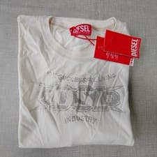 Image of Diesel T-Boxt-Side T-Shirt Men's M RELAXED FIT Cotton Crew Neck Logo  Tee