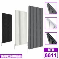 Image of Horizontal Vertical Designer Radiator Flat Panel Oval Column Central Heating