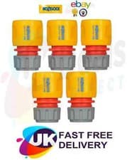 Image of Garden Hose Attachments Hozelock Water Stop Connector (Choose Quantity)