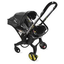 Image of Baby Car Seat Carrier Rain Cover For Doona, Baby Stroller Transparent Travel Car