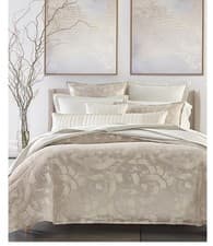 Image of Hotel Collection Brushwork Textured Queen Duvet Cover Light Pewter