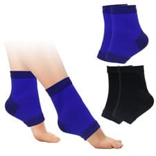 Image of 2Pairs Kids Ankle Support Brace Children Compression Socks Sports Elastic...