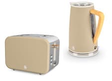 Image of Swan Nordic Oatmeal Kettle & 2 Slice Toaster Matching Scandinavian Design Set