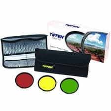 Image of Tiffen 62mm Black & White Filter Kit - Red 25, Yellow 6, Green 13 + Pouch - New