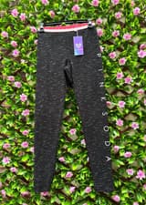 Image of Pink Soda spacedye black and white leggings UK Size 8 new