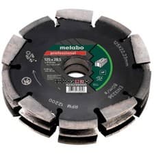 Image of Metabo 628299000 3 Row Pro UP Universal Wall Chaser Blade 125 x 28.5 x 22.23mm